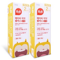 비앤비 베이비치약 겔형(딸기향) 60g(4개월-4세) 유아치약