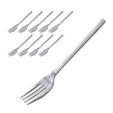 키치노 사각 양식기 포크 (대) 10P 세트 커트러리, 1세트, 사각양식기 포크(대) 10p