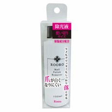 Rooro(로로) 미니 제광액 일회용 사이즈 보습 성분 배합 100ml RO-MNJ Rooro(ローロ) ミニ除光液 使い切りサイズ 保湿成分配合 100ml RO-MNJ, 1개