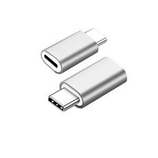 YB글로벌 여러가지젠더 애플8핀 5핀 C타입 USB3.0 OTG 마이크로 라이트닝 8핀 변환젠더, 5-0 : 8핀(암)▶C타입(수) - 실버, 1개