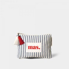 마스마룰즈 Basic pouch Waffle stipe 네이비