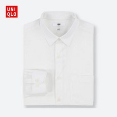 남성 루즈핏 셔츠 남방 남성 스트레칭 슬림 포플린 셔츠 (긴팔) 414551 Uniqlo UNIQLO