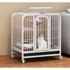 고양이 격리 케이지 반려묘 합사 철장 분리 철제 새끼, 1개, 대형 세트2