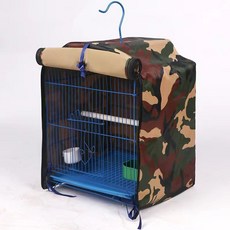 새장 보온덮개 케이지 커버 방풍 단열 이동장 가림막 커튼 오픈형, 더블 지퍼 33x32x44, 1개