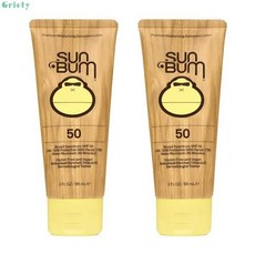 썬범 Sun Bum 오리지널 Spf 50 자외선 차단제 로션 광범위한 스펙트럼 보습 Uvauvb 비타민 E 함유 3온스 2, 6 Fl Oz (Pack of 1), 2개, 88ml