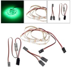 원격 LED 조명 스트립 RC 고정익 비행기용 비행기용, [03] Green, 3) Green, 1개