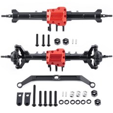 MOHERO TRX4M Extended Front Rear Axles Set - +4mm Aluminum Alloy Complete for 1/18 Scale RC Crawler