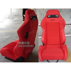 차량용 플레이시트 레이싱 시트 RECARO, 레드, 1개