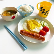짱구식기세트 컵포함 짱구 공식몰 일본판 정품 [만화 소품 싱크로 100%]