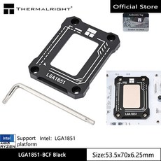 Thermalright LGA1851-BCF 검정색 CPU 굽힘 보정 고정 1851 버클 크러시 방지 브래킷 플레이트 Intel LGA, 01 Black