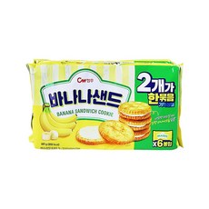 청우식품 바나나샌드 1묶음 (180g x 2), 1개, 360g