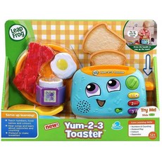 LeapFrog Yum-2-3 토스터 감각 놀이를 위한 소리와 색깔이 있는 학습 장난감 아이들을 위한 교육용 장, 1