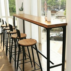 좁고긴 베란다 창가 벽 카페 바 스벅 홈바 테이블