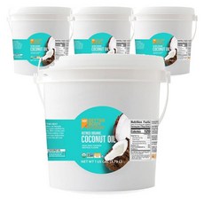 BetterBody Foods 중립적인 풍미와 향을 지닌 정제된 코코넛 오일 Refined Coconut Oil with Neutral Flavor and Aroma, 4개, 3.79L