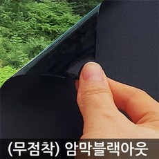 창문시트지 안개시트지 무점착 유리창문 불투명 반투명 엠보에칭 밀키화이트 그라데이션 망입 한지 조약돌 시선차단, (무점착) 암막 블랙아웃