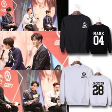 XTD GOT7 meeting 굿즈 mark Jacksonjackson 공항 패션 후디 라운드 넥 후드여548734600098