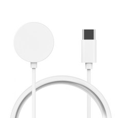 랩씨 갤럭시 워치 무선 충전기 케이블, USB-C 화이트