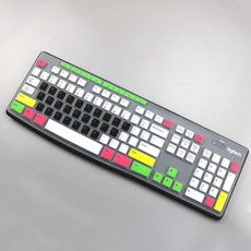 준수컴퍼니 적용 나기 MK295K295 컴퓨터 커버 테이블 탑, 1, 멀티 블랙 내막 키스킨