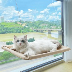 접이식 고양이 창문 해먹 침대 부드러운 편안한 공간 절약형 좌석 등반 프레임 애완 동물 액세서리