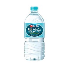 농심 백산수 유/무라벨 랜덤, 12개, 1L