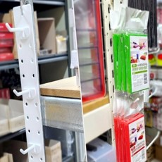 마트 가게 편의점 틈새 제품 상품진열 세로 걸이 고리 진열고리, 상품 걸이판 10P, 1개