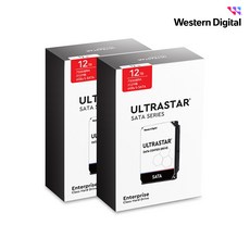 WD ULTRASTAR 12TB DC HC520 패키지 2PACK HDD (SATA3/7200RPM/256MB)