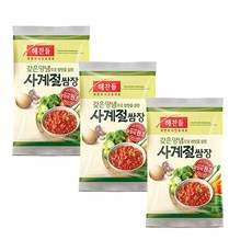 (상온)해찬들 사계절쌈장300G(봉)x3개, 1세트, 300g