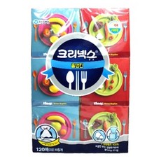 유한킴벌리 크리넥스 홈 냅킨 120매X6 생활용품 > 화장지/생리대 화장지/티슈 여행용/포켓티슈, 1, 1