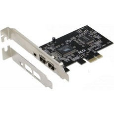 PCIePCI Express 포트 3 1394AFirewire 어댑터 카드VIA3E 2X6핀 외부 1x4핀 로우 프로파일 브래킷 포함