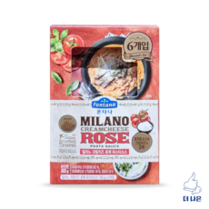 폰타나 밀라노 크림치즈 로제 파스타소스 150g x 6입, 900g, 2개