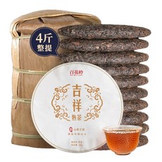 보이차 숙차 길상 10편 2000g 운남 흑차, 200g, 1개입