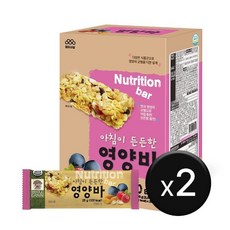 [엄마사랑] 아침이 든든한 영양바 2박스 (25g x 40개), 500g, 2개