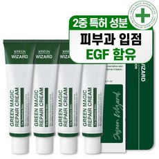 위자드랩 EGF 그린 매직 리페어 크림 피부과 시술 후 관리, 4개, 50g
