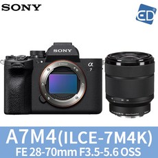 [소니정품] A7M4K (28-70킷) 미러리스카메라/ED, 01 A7M4K/ FE 28-70mm렌즈포함
