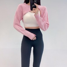 로라벨 플럼 볼레로 필라테스복 여성 요가복 필라테스 요가 상의 옷 커버업 운동복 탑 긴팔