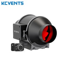 재배 신선한 선풍기 속도 KCvents 공기 수경 제어 EC 가정용 인라인 시스템 덕트 환기 텐트 배기, AU, KC100 Rotary switch, 1개