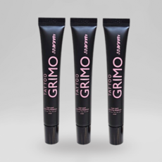 [본사정품] TATTOO GRIMO 타투그리모 정수리커버 가르마커버 새치 염색 두피커버 두피복합크림, 3개, 엣지블랙