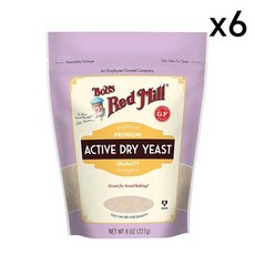 밥스 레드밀 액티브 드라이 이스트 227g x 6팩 (지퍼백 글루텐프리) Gluten Free Active Dry Yeast, 6개