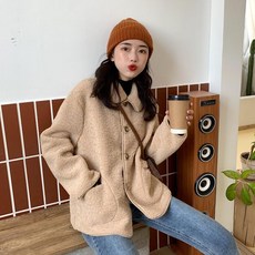 파이오닉스 WAITMORE빈티지 숲 스웨드 융털 와이드 루즈핏 두꺼운 핫한 여성의류