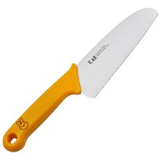 Kai Corporation 카이지루시 KAI 식칼 리틀셰프 클럽 톱니날 토끼 옐로우 일제 FG5001, 단품, 1개