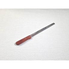 MS 빵칼 나무손잡이 톱니빵칼 바게트 케이크 브레드 칼, 1개