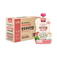 엘빈즈 이지밀 맘편한 파우치 이유식 10개월 이상