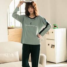 커플잠옷 빅토리아시크릿 가을겨울 잠옷 커플세트 섹시한 겉에입을수있는 순면 치마잠옷 캐주얼 남녀 루즈핏 오버사이즈 홈웨어