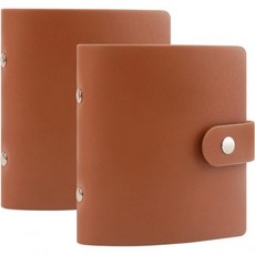 52 Pockes Mini Photo Album for 후지필름 Instax Instant Film 폴라로이드 스냅 Z2300 소셜매틱 인스턴트 카메라 Zip 프린터 보라색 1, Brown_2Pack