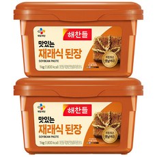 해찬들 재래식 된장, 1kg, 2개