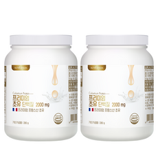 뉴트리커먼 프리미엄 초유 단백질 2000mg 글로불린 BCAA 아미노산, 2통(2주) 560g EV0804