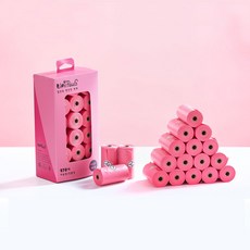유니포스 애완동물 배변봉투 풉백, 핑크, 1세트, 270개입 핑크, 1세트, 270개입
