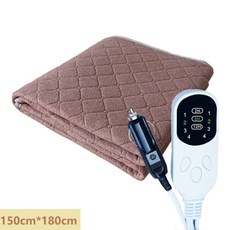 Apnoo 12V 차박 실속형 탄소섬유 온열매트 차량용전기전기장판 전기매트 12v 전기장판 탄소 온열 매트 장판 온열 열선 캠핑 매트 전기 시트 SUV 캠핑카, 1개, 캐러멜색상150*180