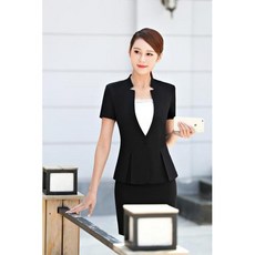 여성 데일러드 싱글 봄 가을 자켓 실제 총 2019 년 여름 새로운 전문 여성 큐롯 슈트 호텔의 은행 유니폼 가격을 제어하지 않습니다