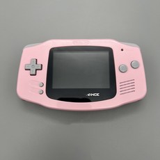 개조 GBA 고휘도 IPS LED 휴대용 게임 콘솔 게임보이 어드밴스 콘솔에 적용 가능, pink, 1개